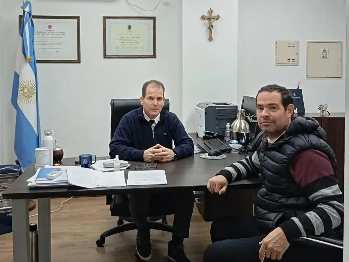 Aurelio Cuello Murúa (izquierda) y Cristian Vincenti .