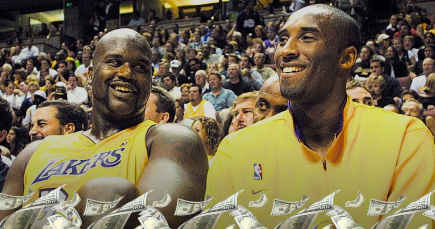 Kobe Bryant superó los mil millones de dólares en ganancias profesionales pero ¿cuántos millones más recibió Shaquille O'Neal?'