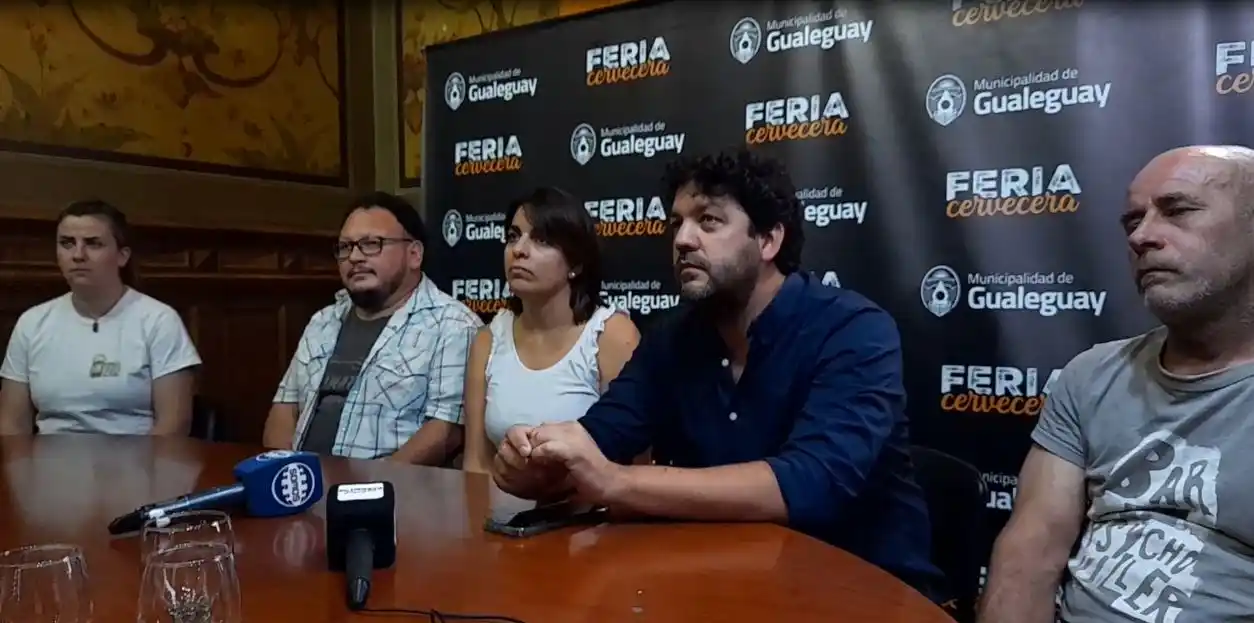 Autoridades y emprendedores ofrecieron una conferencia de prensa.