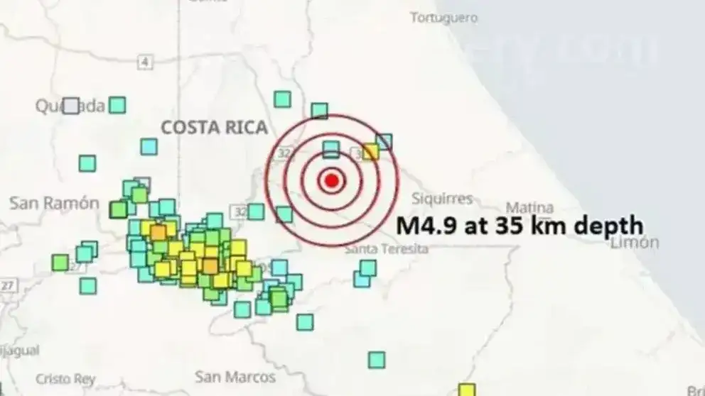 Dos sismos pusieron en vilo a la capital costarricense