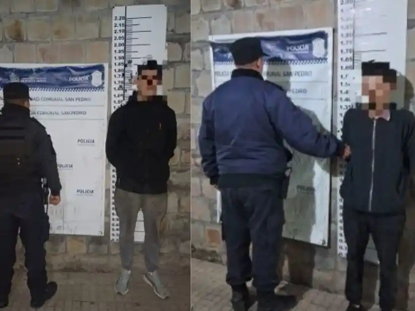 Dos aprehendidos por violencia familiar y desobediencia.