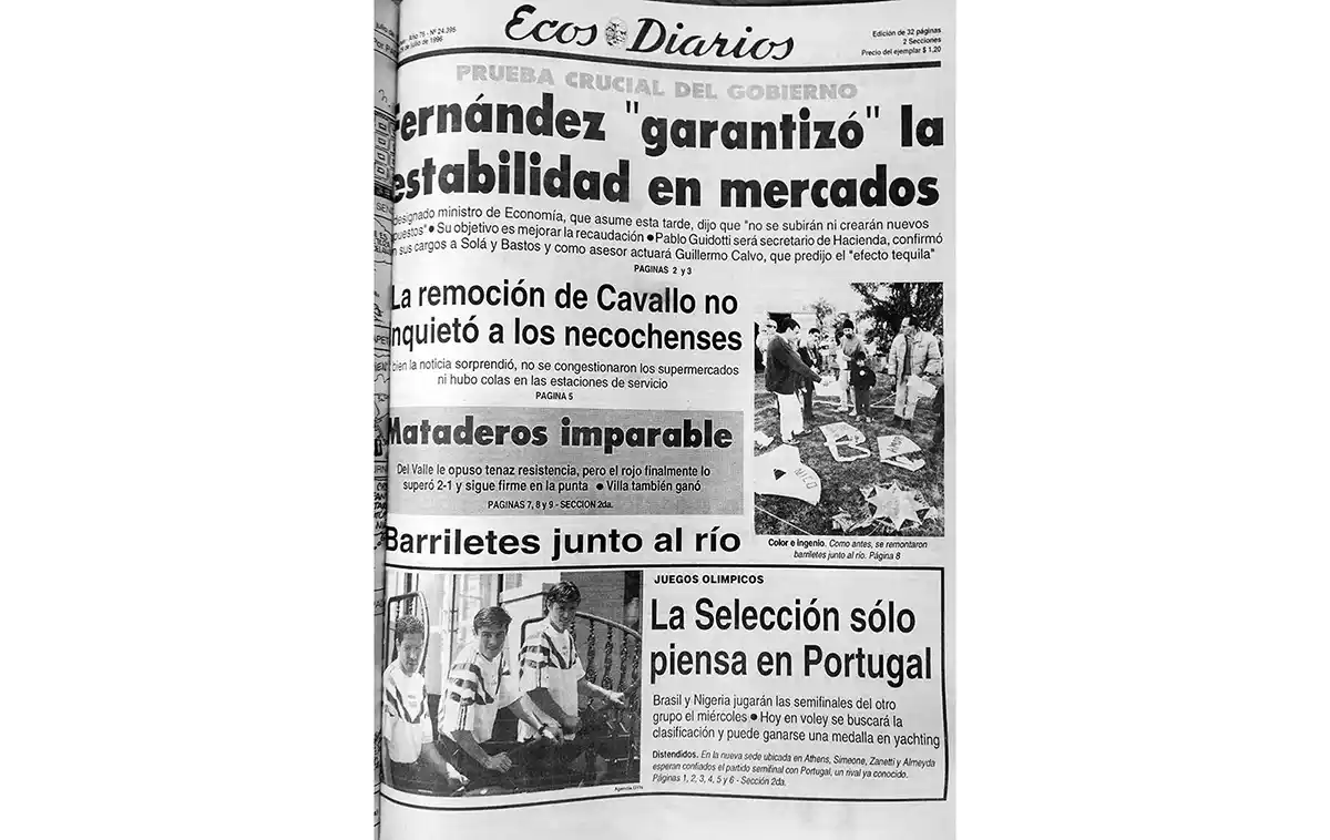Lunes 29 de julio de 1996