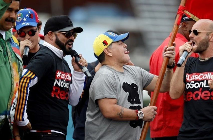 Diego Maradona felicitó a Maduro y saludó a Lula Da Silva