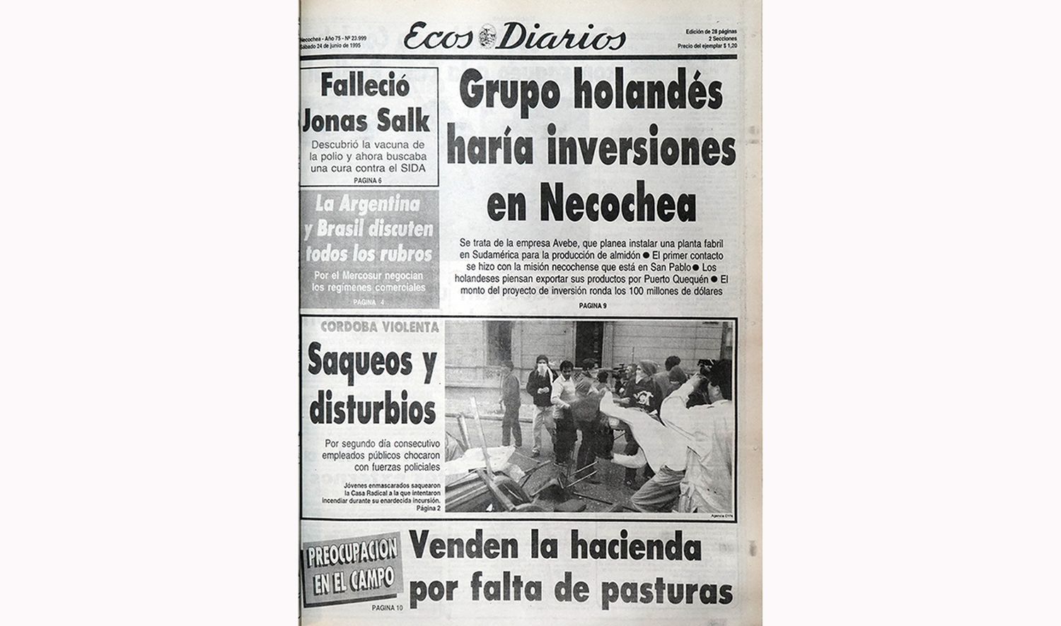 Sábado 24 de junio de 1995