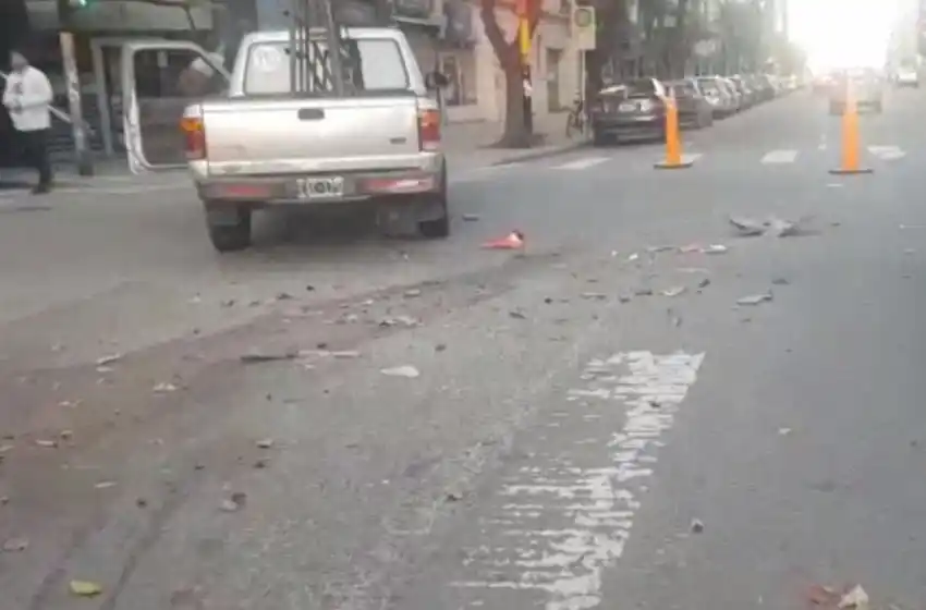 Brutal choque en Luro y Córdoba: se negó al test de alcoholemia