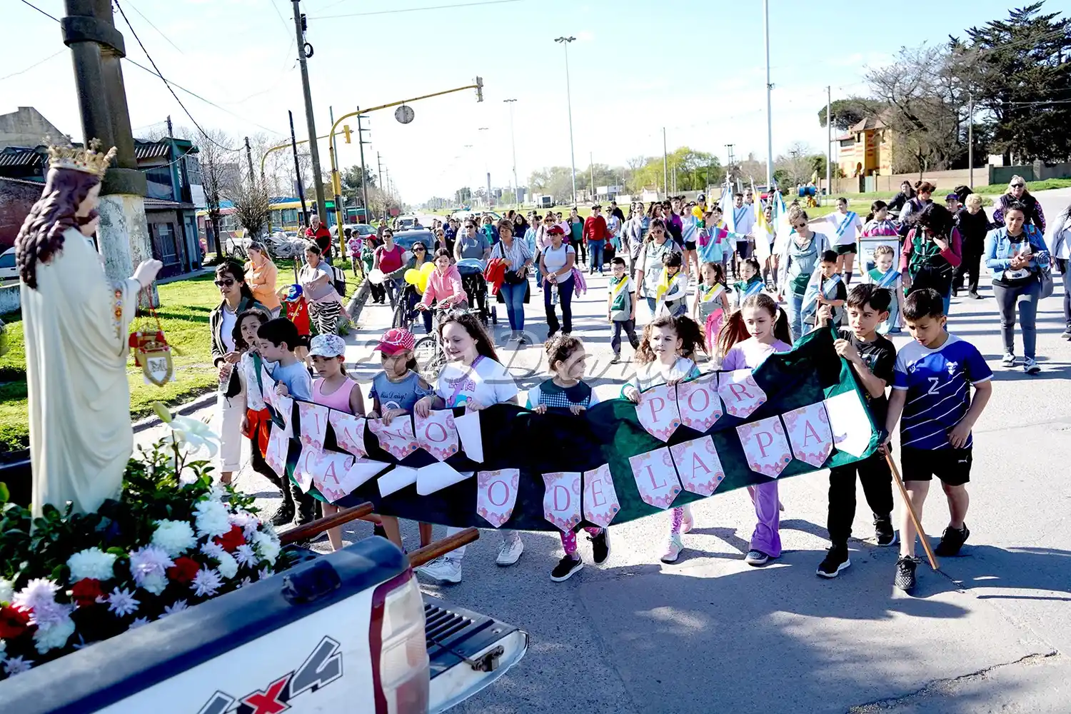 Los niños. También fueron protagonistas de la jornada de los festejos patronales