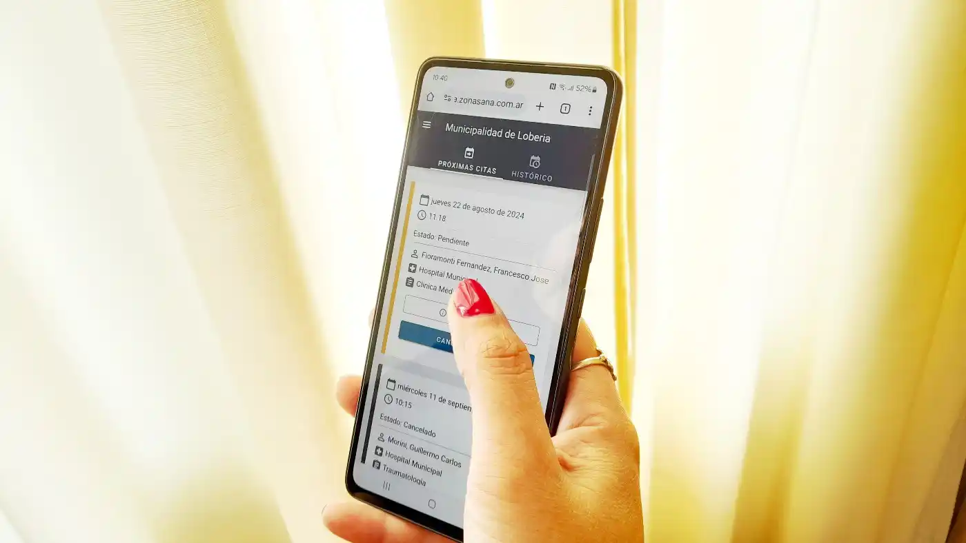 La plataforma virtual. Procura favorecer a los vecinos a que accedan a un turno rápido