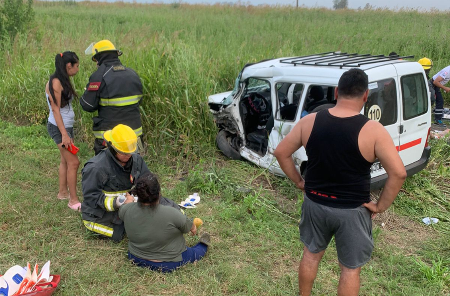 Choque en cadena: varios heridos tras un siniestro en la ruta 14 a la altura de Álvarez