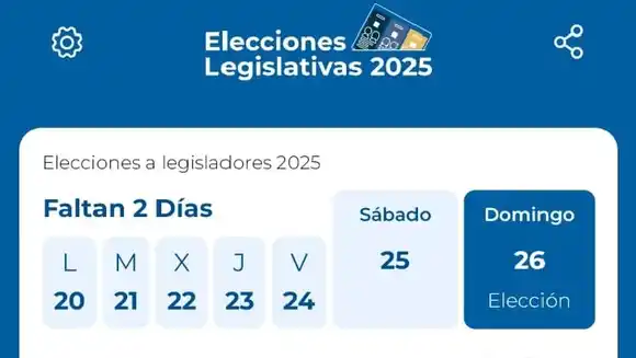 Ya está disponible la aplicación “Elecciones Legislativas 2025”