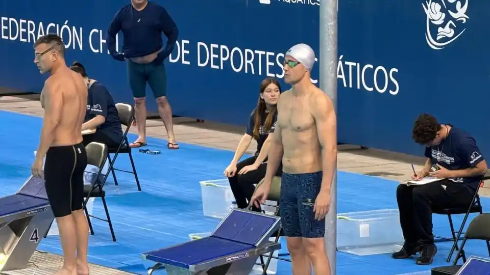 Gustavo Pessot en el Sudamericano Máster.