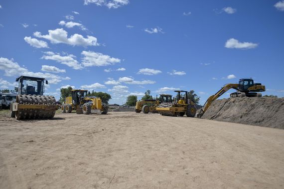 Iniciaron obras para la autopista en la Ruta Nacional 3, una intervención que será usada por tandilenses