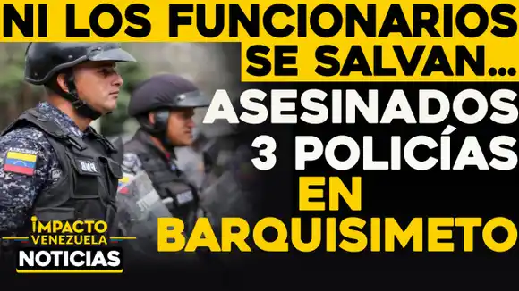 ACRIBILLADOS A TIROS dos funcionarios de la PNB en Lara