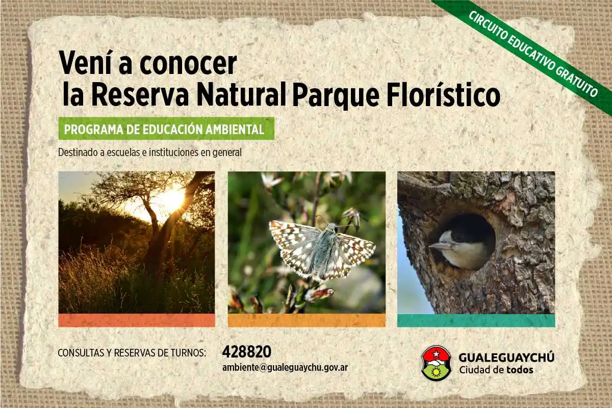 Se retoman las visitas a la Reserva Natural Parque Florístico