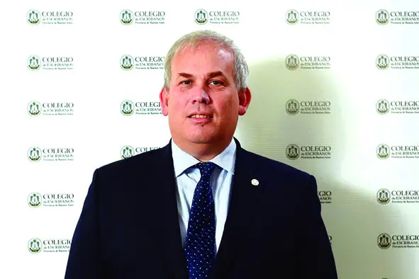Diego Leandro Molina fue reelecto como presidente del Colegio de Escribanos