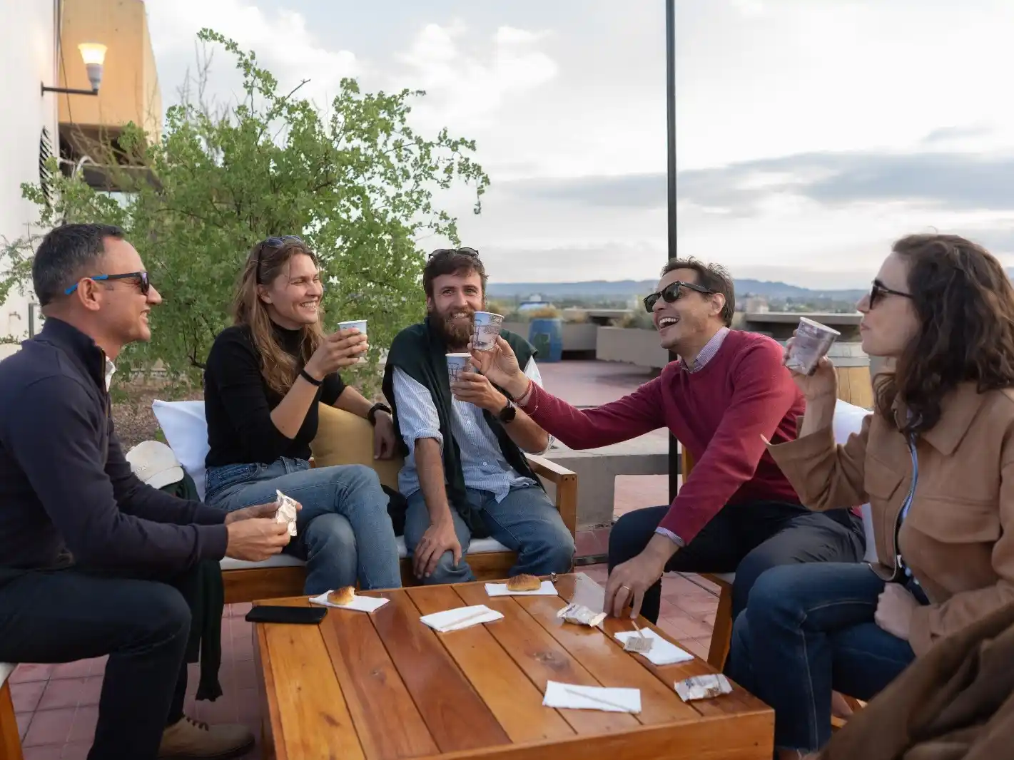 Durante una Coffee Session que tuvo lugar en un rooftop de la capital mendocina.