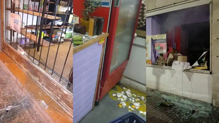 El hombre fue aprehendido en Falucho y Sarmiento con varias cajas de alfajores y porciones de tartas dulces.