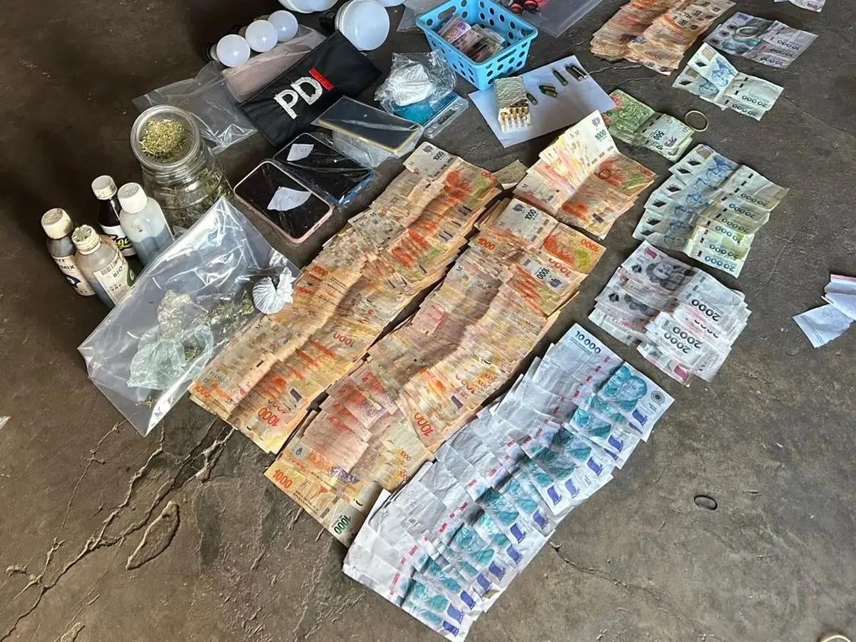 Parte del material incautado por los investigadores.