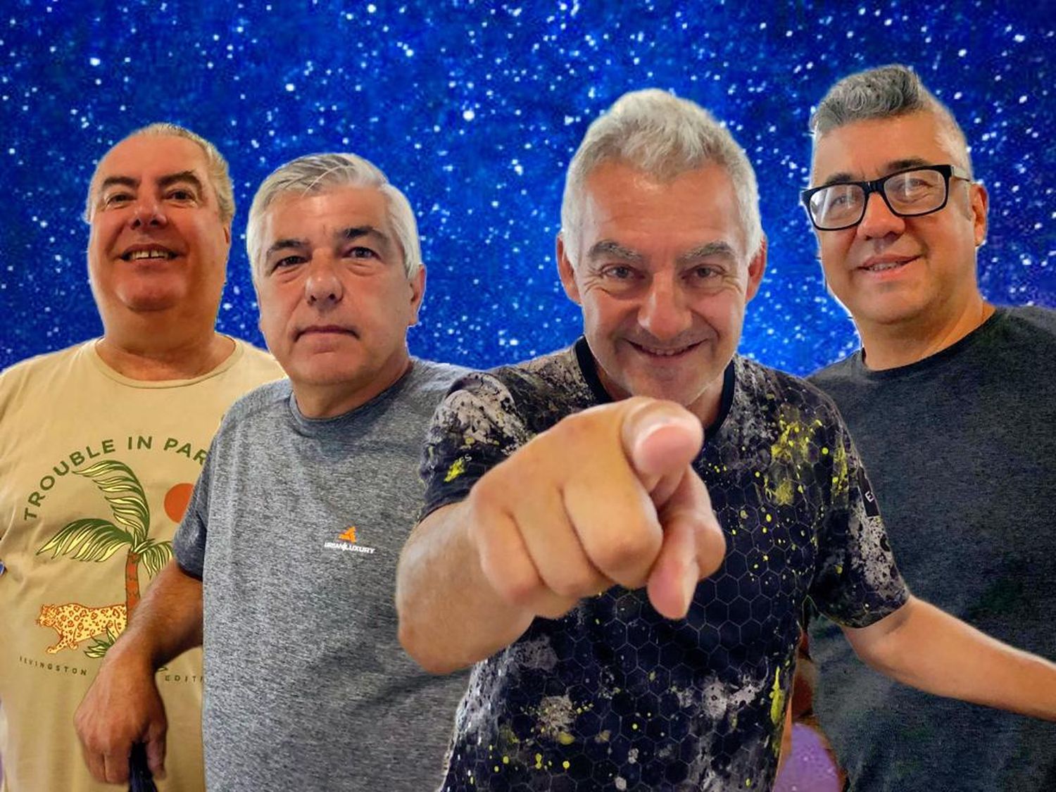 Andrés Almarza, Marcelo Funaro, Omar Reynoso y Tuto Luján, históricos Dj's de Tandil.