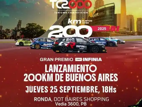 A las 18 se realizará la presentación d elos "200 km de Bs.As"