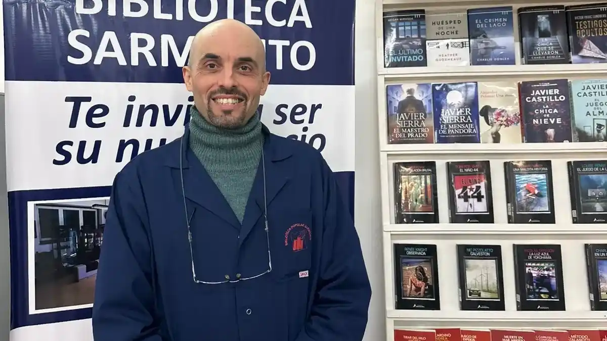 Javier Difonzo recibió a La Voz del Pueblo en la Biblioteca Sarmiento