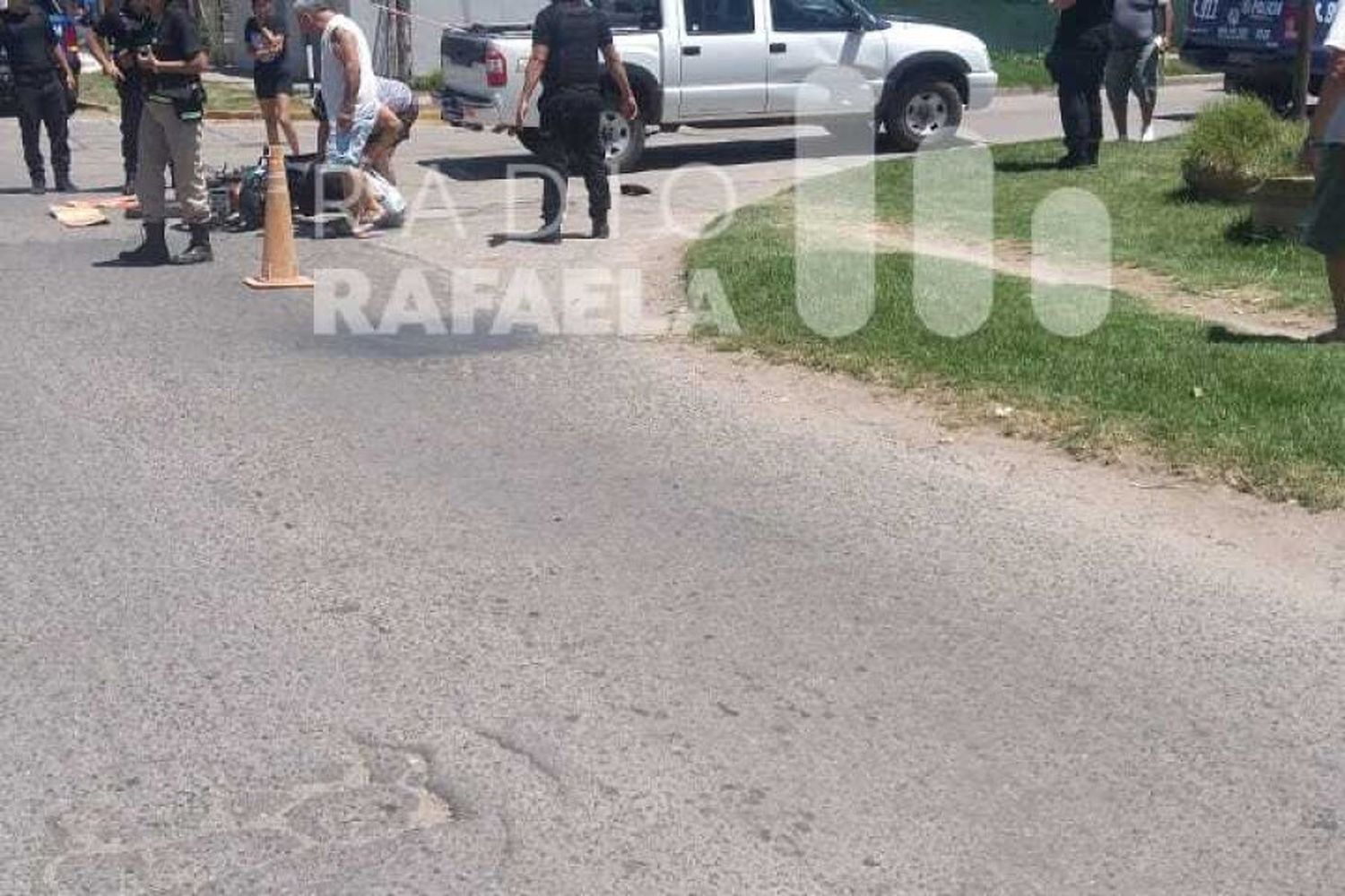 Accidente en barrio Villa Dominga