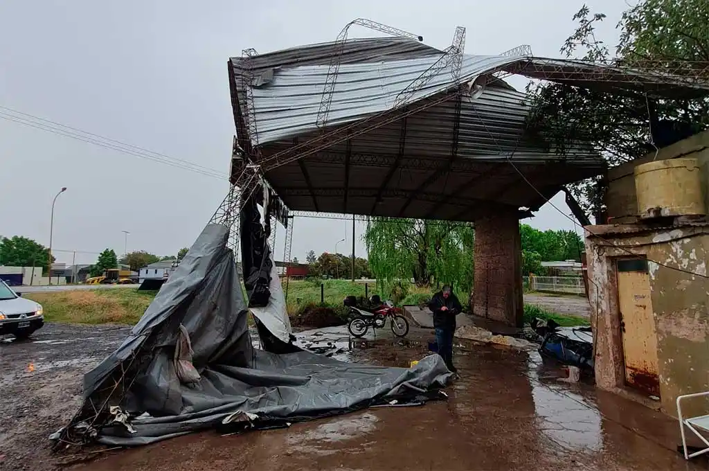 Un fuerte temporal azotó a la localidad de San Justo