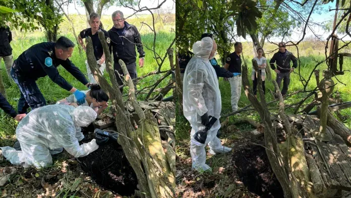 Revelan fotos del aljibe donde hallaron el cuerpo de Daiana Mendieta