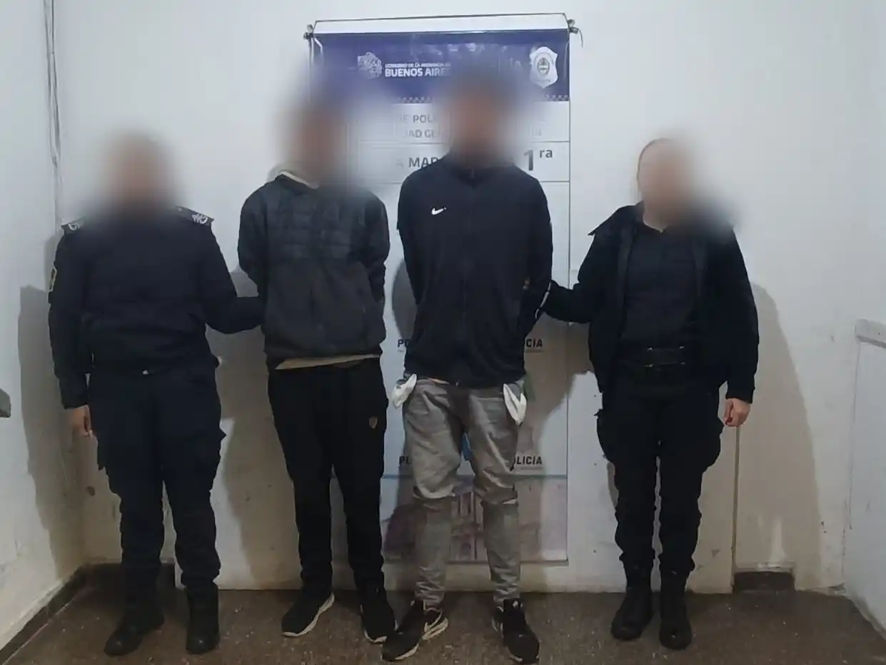 Robo imperfecto: fueron detectados por las cámaras y los detuvieron en Plaza Mitre