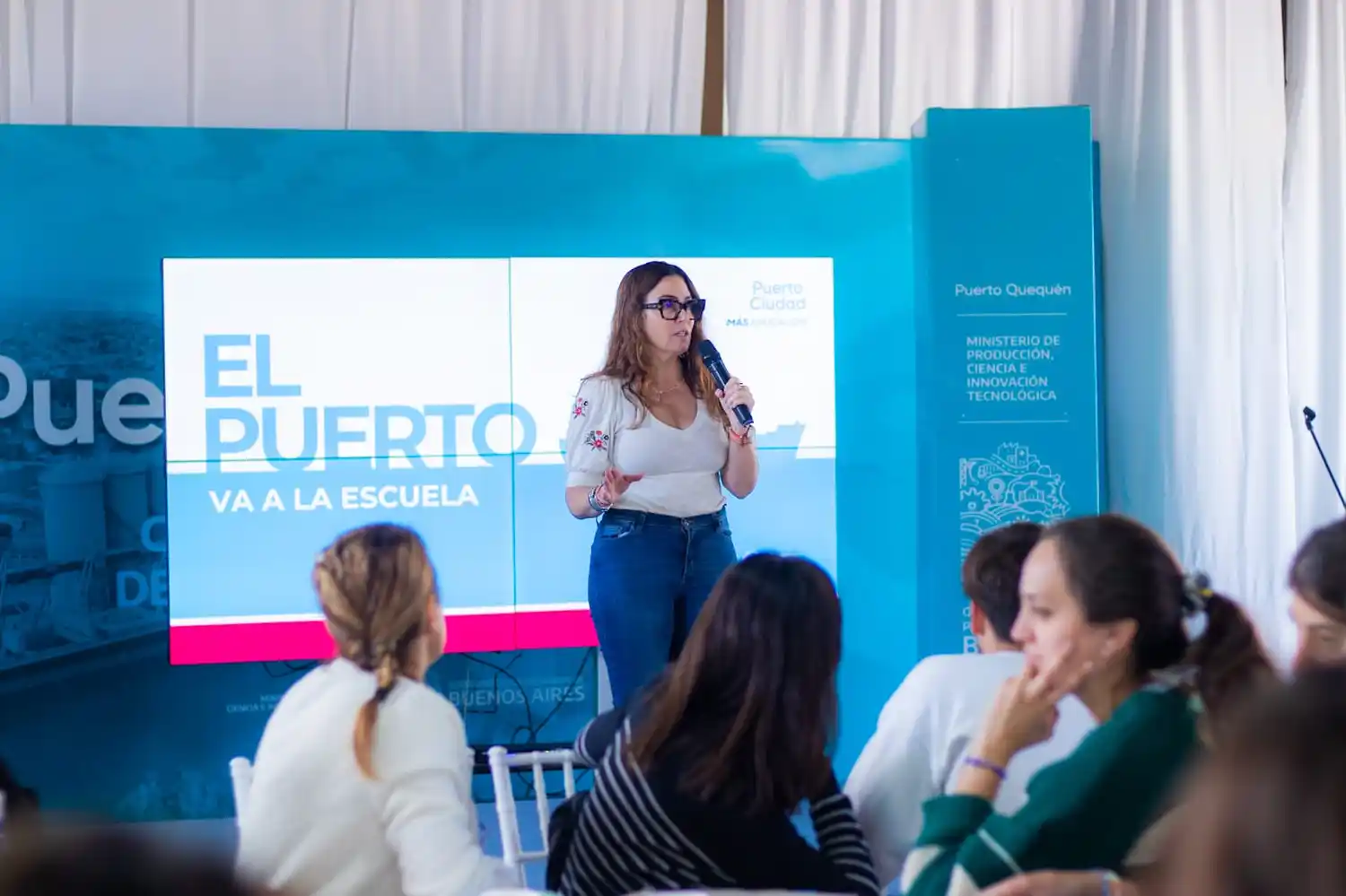 Jimena López cerró el segundo curso de formación permanente de Puerto Quequén