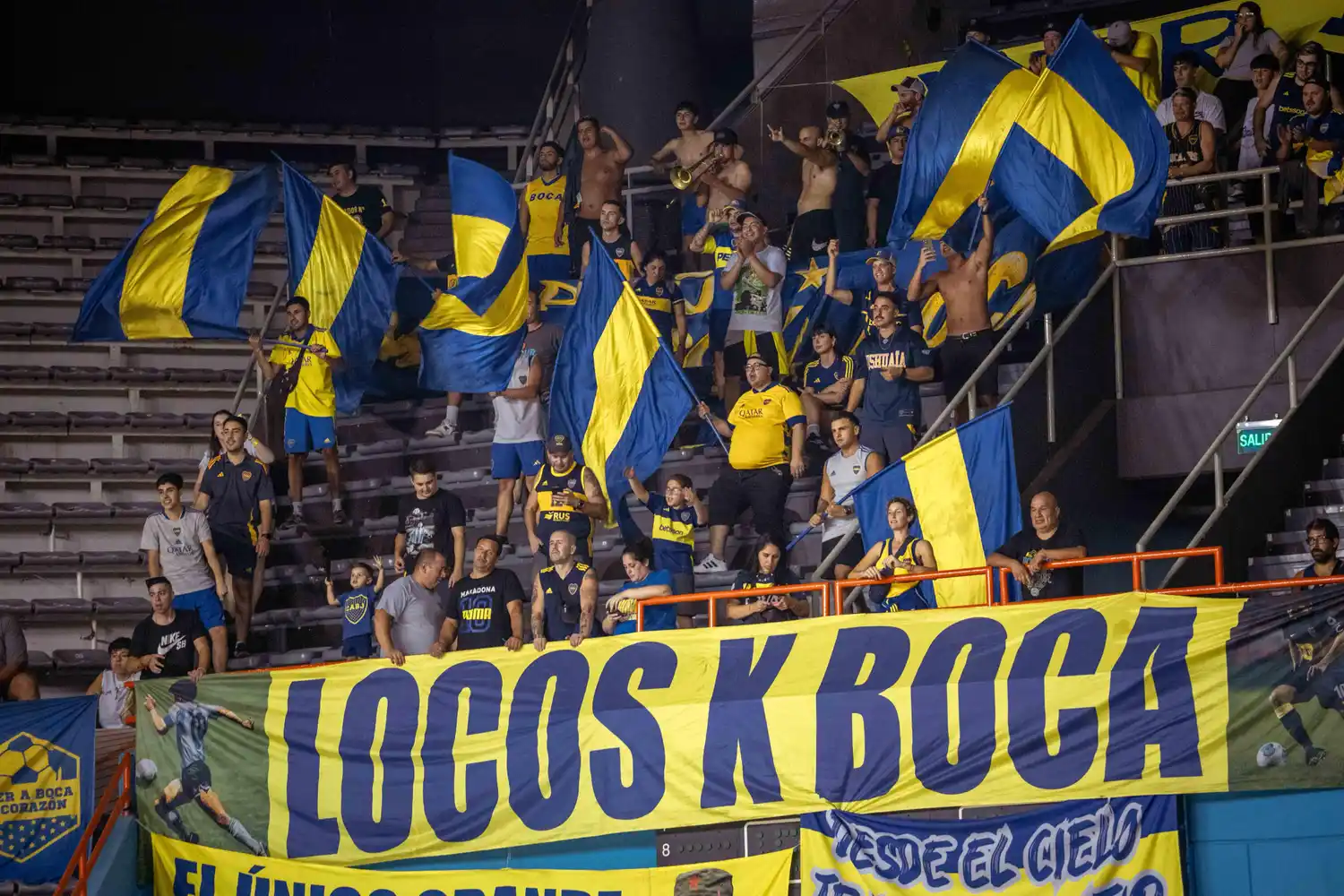 La hinchada de Boca en su visita al Polideportivo, ¿podrá repetir el campeón?