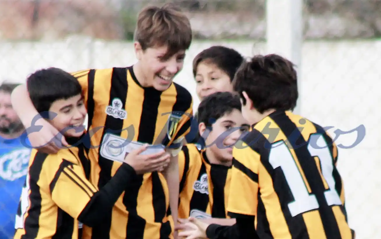 Los chicos pudieron disfrutar de la pelota