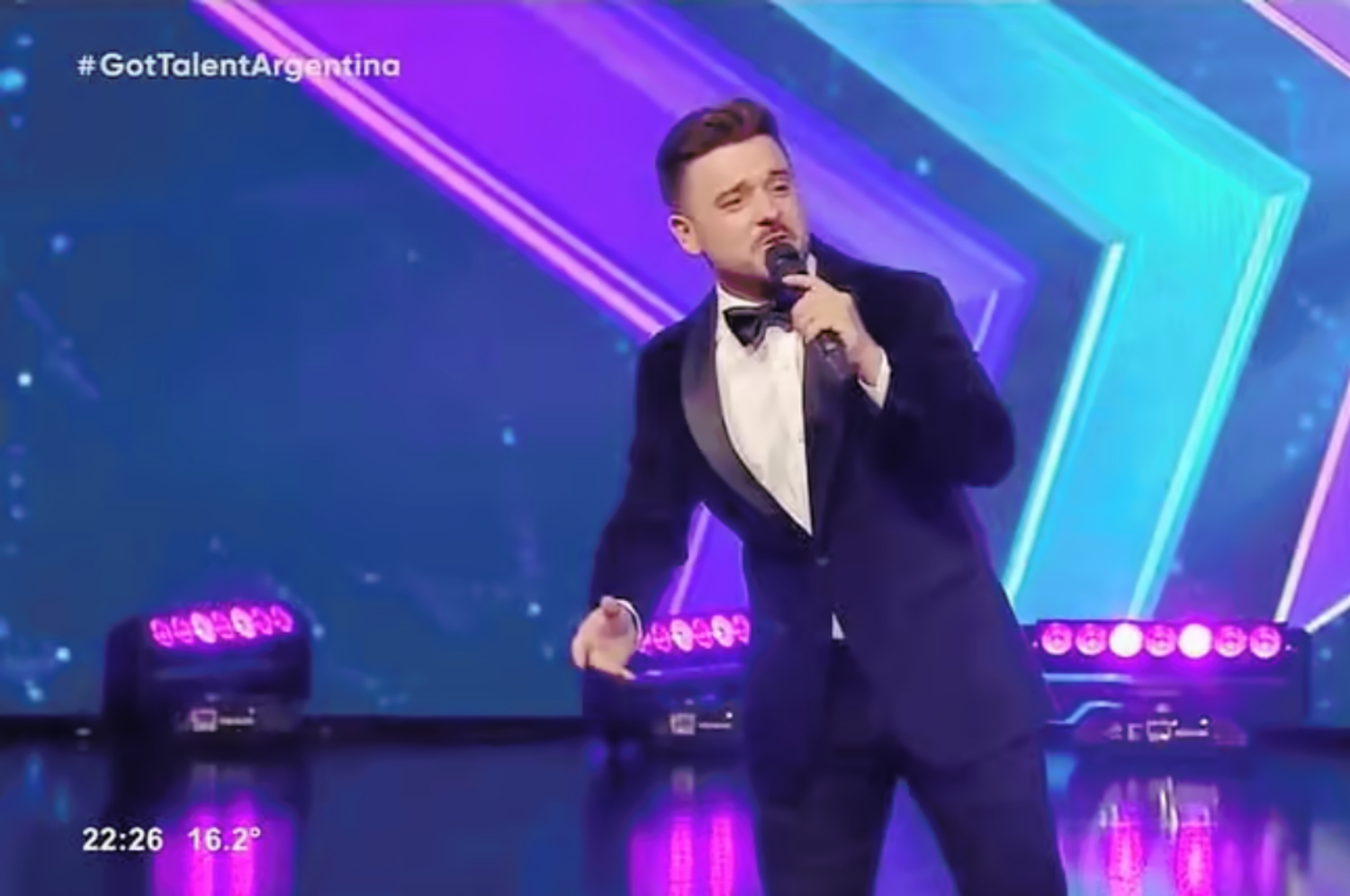 José Galante durante su primera participación en Got Talent.