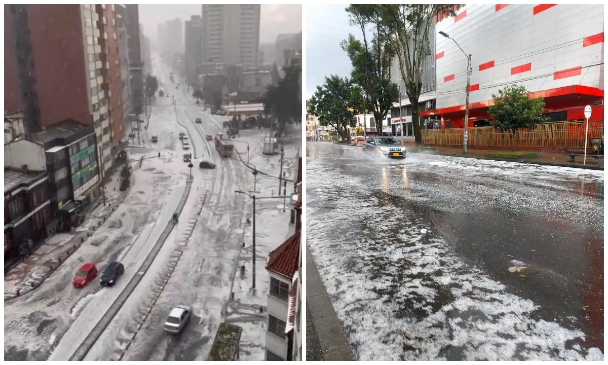 Caos en Bogotá por fuerte granizada (+ Videos)