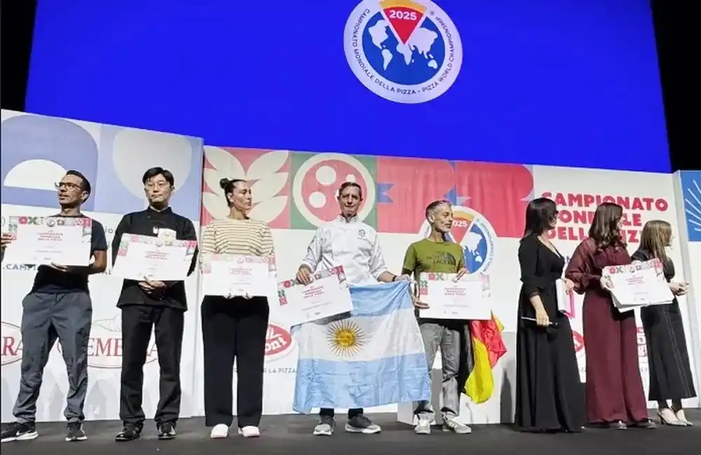 Orgullo de Chascomús: Claudio Izurieta se destacó en el Mundial de la Pizza y fue el mejor argentino del certamen