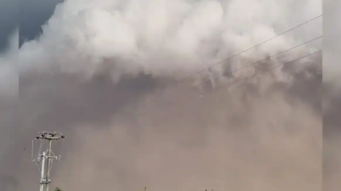 Temporal: Coronel Bogado, Santa Fe esta tarde.