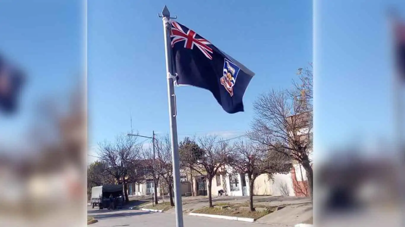 Ceres: izaron por error la bandera británica de Malvinas