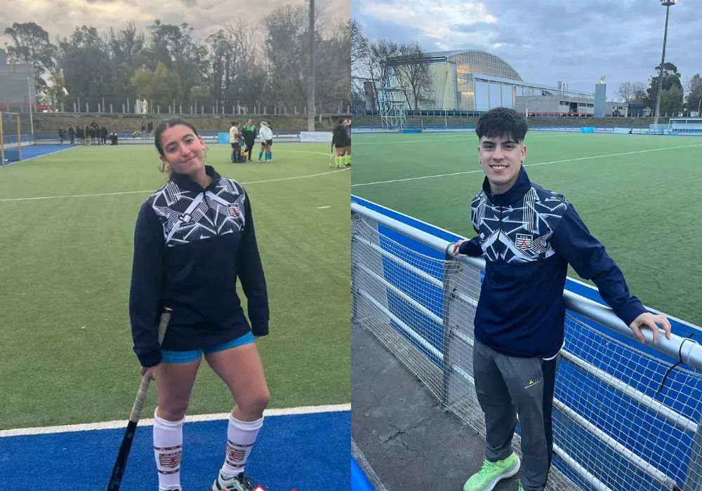 Azul Zubiria y Genaro Mascaró particiapron de la Concentración Regional Bonaerense en Mar del Plata.