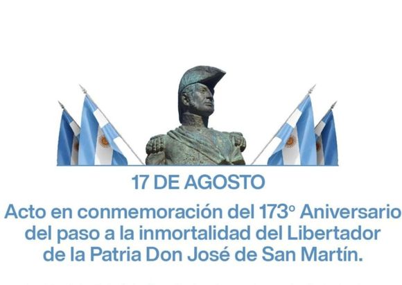 Suspendido el acto en conmemoración del General San Martín