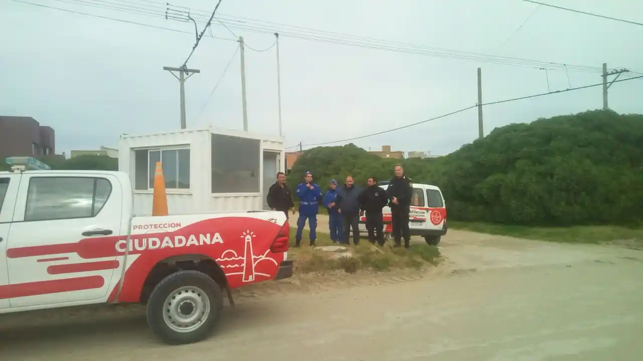 Posta policial en un barrio