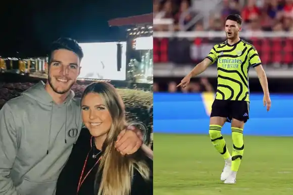 Declan Rice defiende a su pareja tras críticas por su aspecto físico