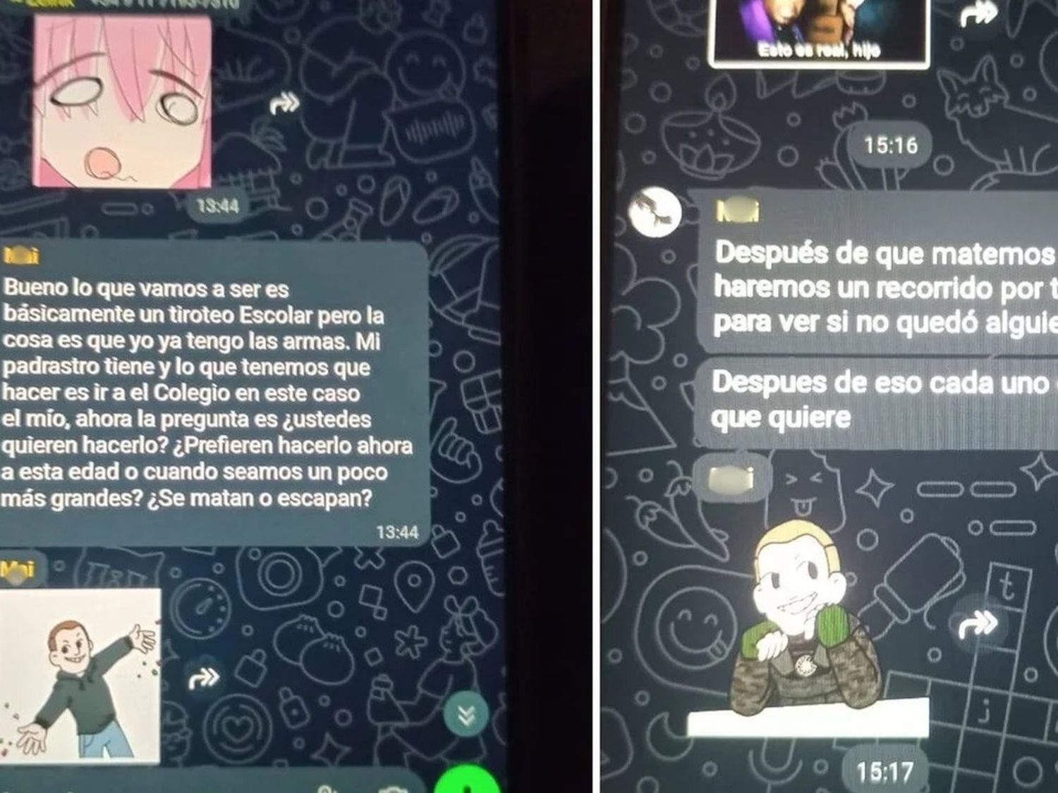 Alumnos de Maschwitz planificaban por WhatsApp ejecutar una masacre