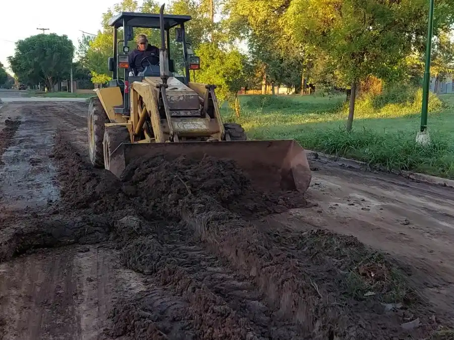 Sunchales trabaja para recuperar las calles deterioradas por las precipitaciones de los ultimos días