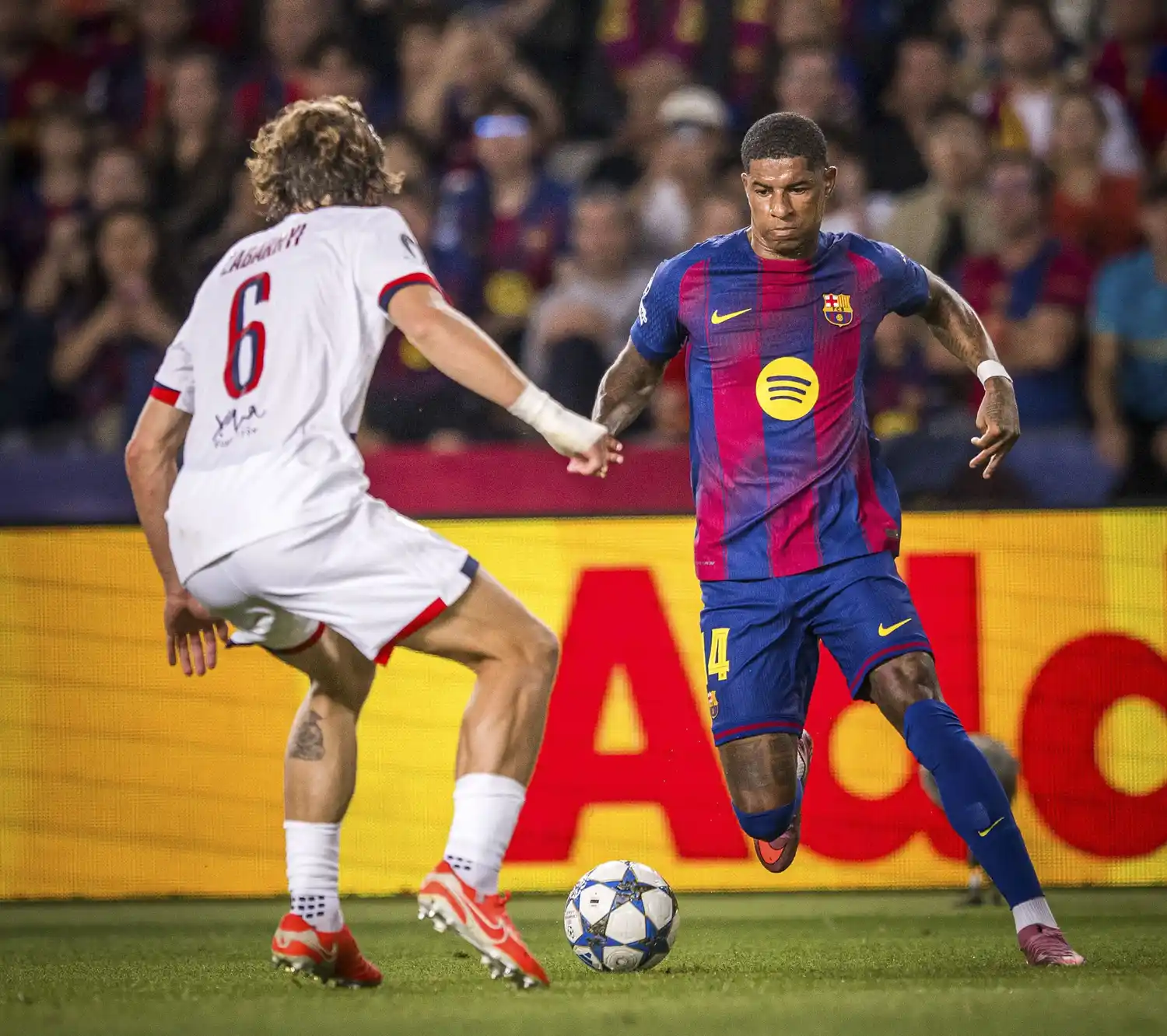 Mónaco igualó con Manchester City y PSG ganó en su visita a Barcelona