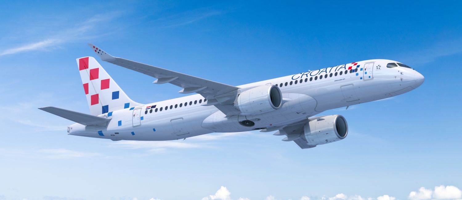 Croatia Airlines celebró su 35º aniversario con un Airbus A220 volando de Zagreb a Alemania