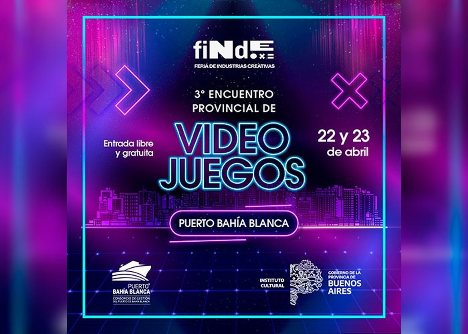 Fin de semana egame: el puerto de Bahía Blanca es la sede del 3er Encuentro Provincial de Videojuegos