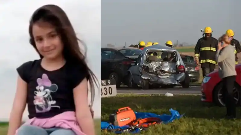 Falleció la nena herida en el múltiple choque en cadena en autopista