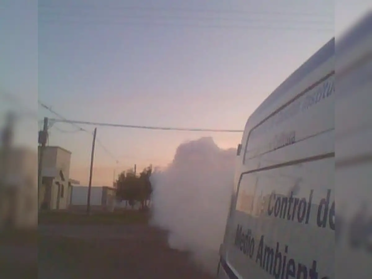 Por el dengue también fumigan en barrios de la ciudad