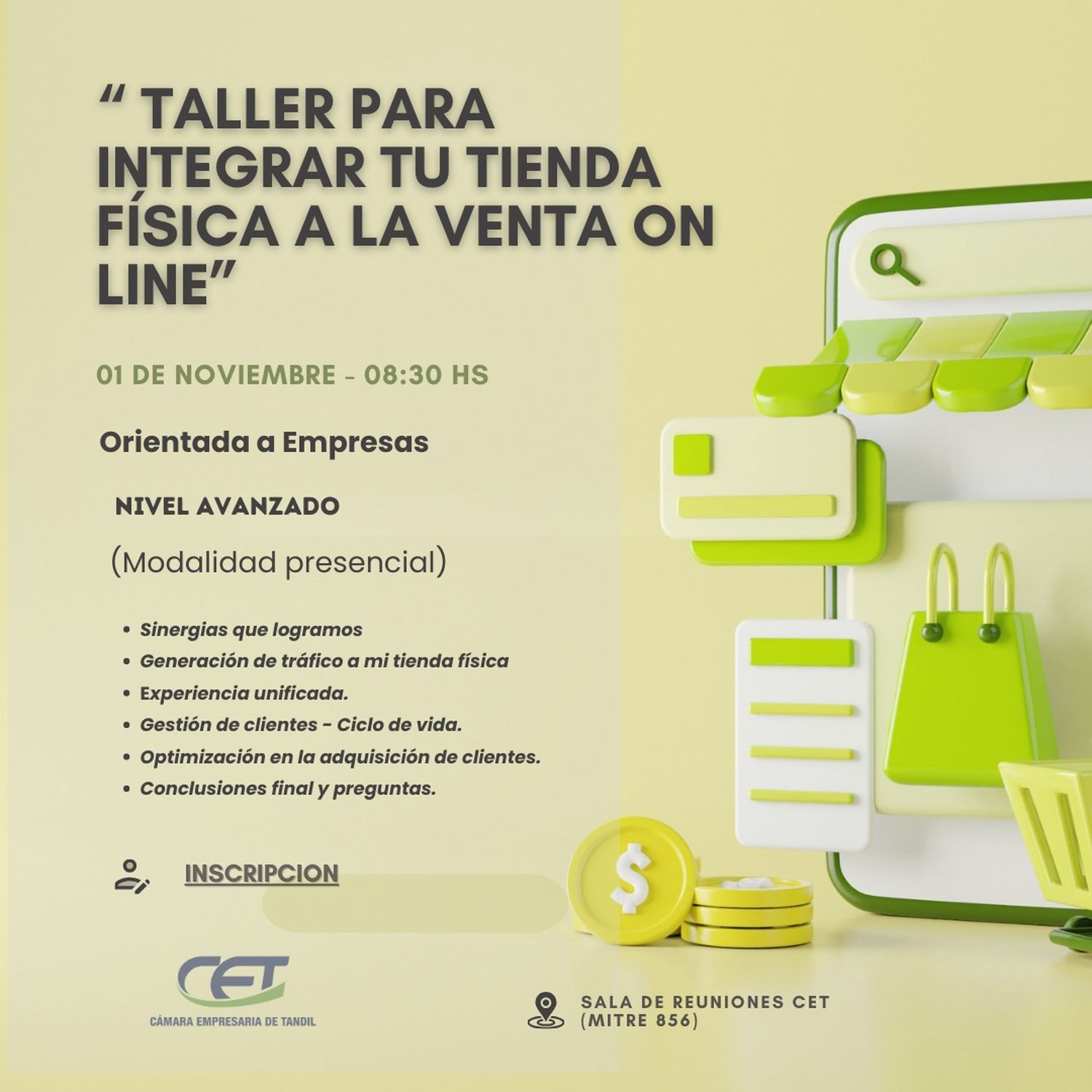 taller integrar tienda fisica