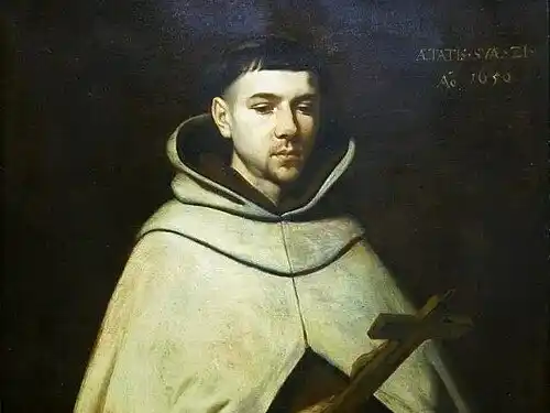 Retrato de San Juan de la Cruz (1656), atribuido a Zurbarán.
