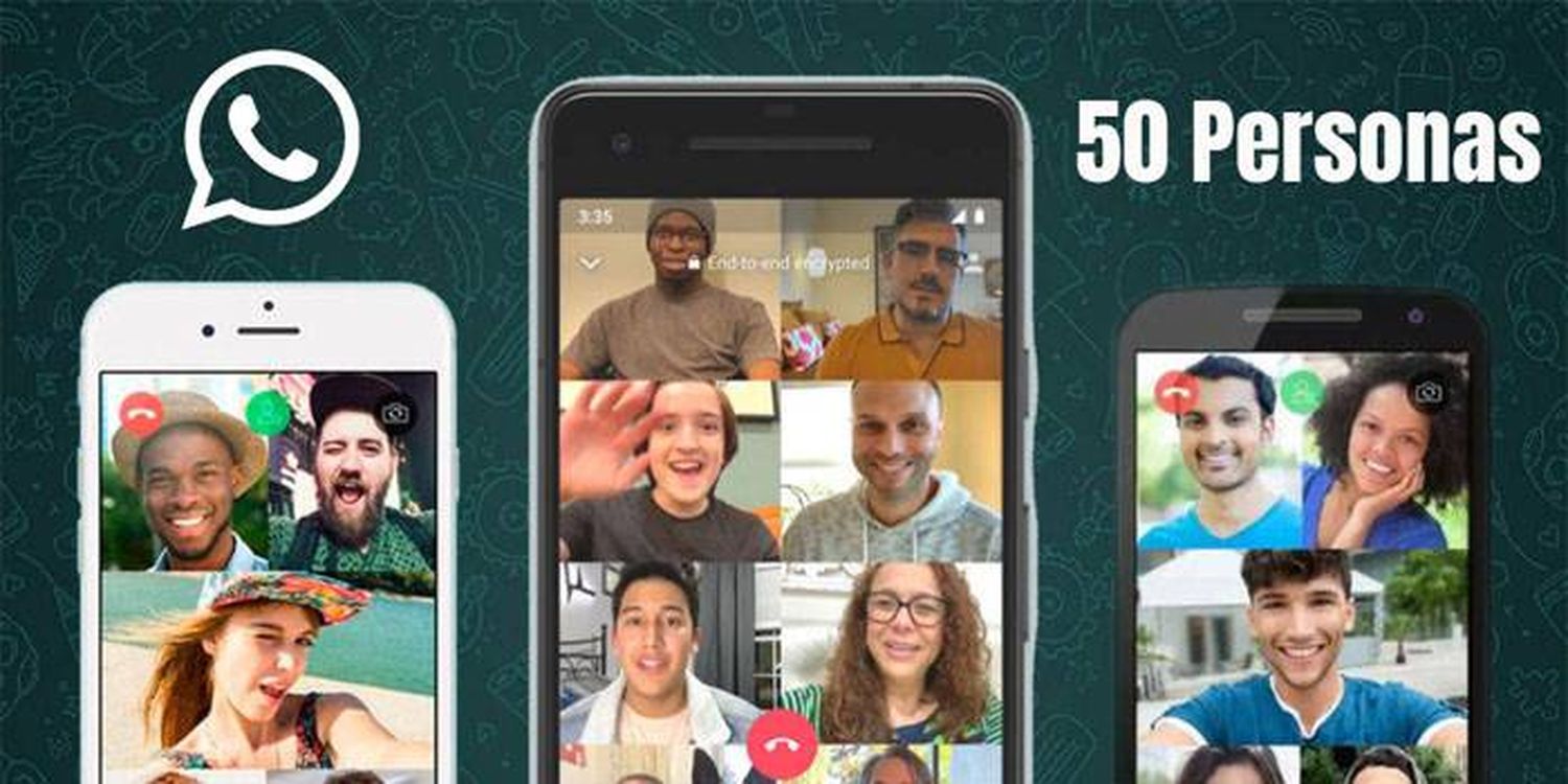 WhatsApp permitirá hacer videollamadas con hasta 50 personas